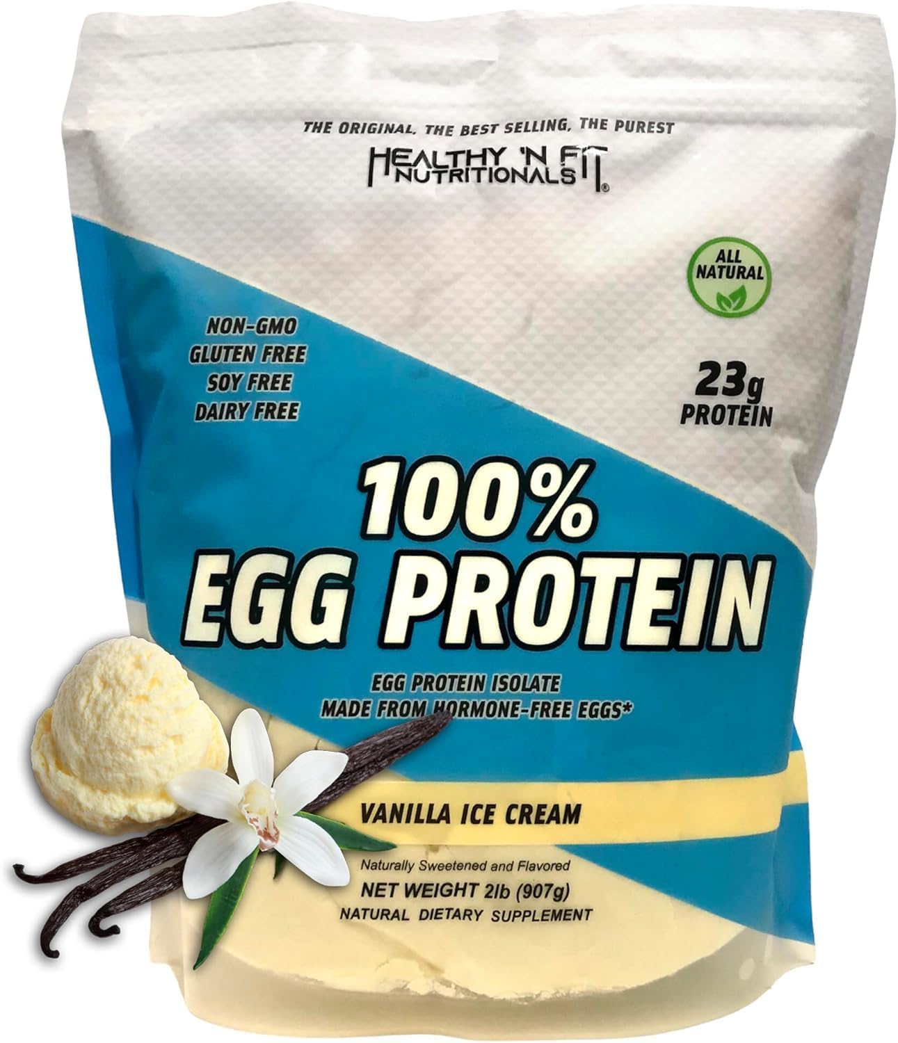 Healthy'N Fit Nutritionals 100% Egg Protein Vanilla Ice Cream - 2 lbs