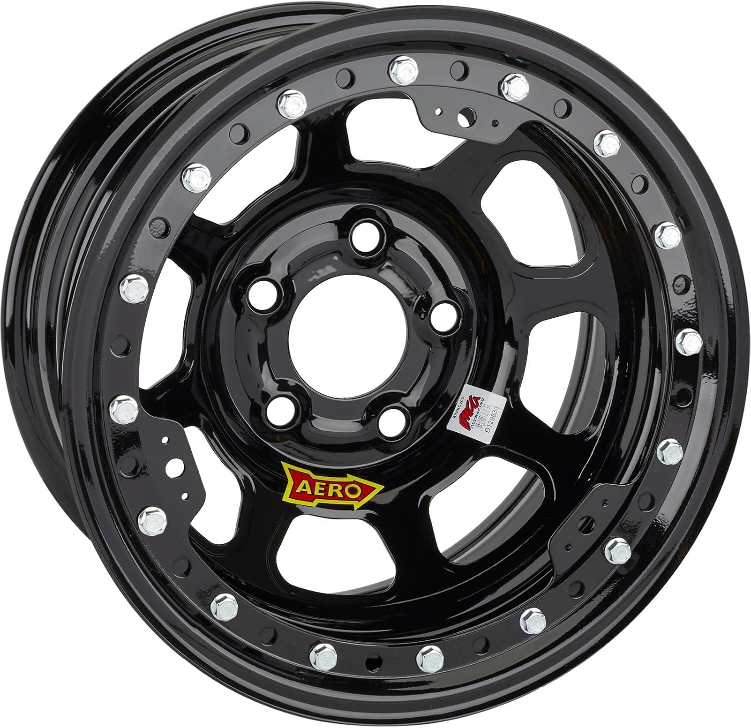 Aero Race Wheel 53-185030 15X8 3IN 5.00 BLACK