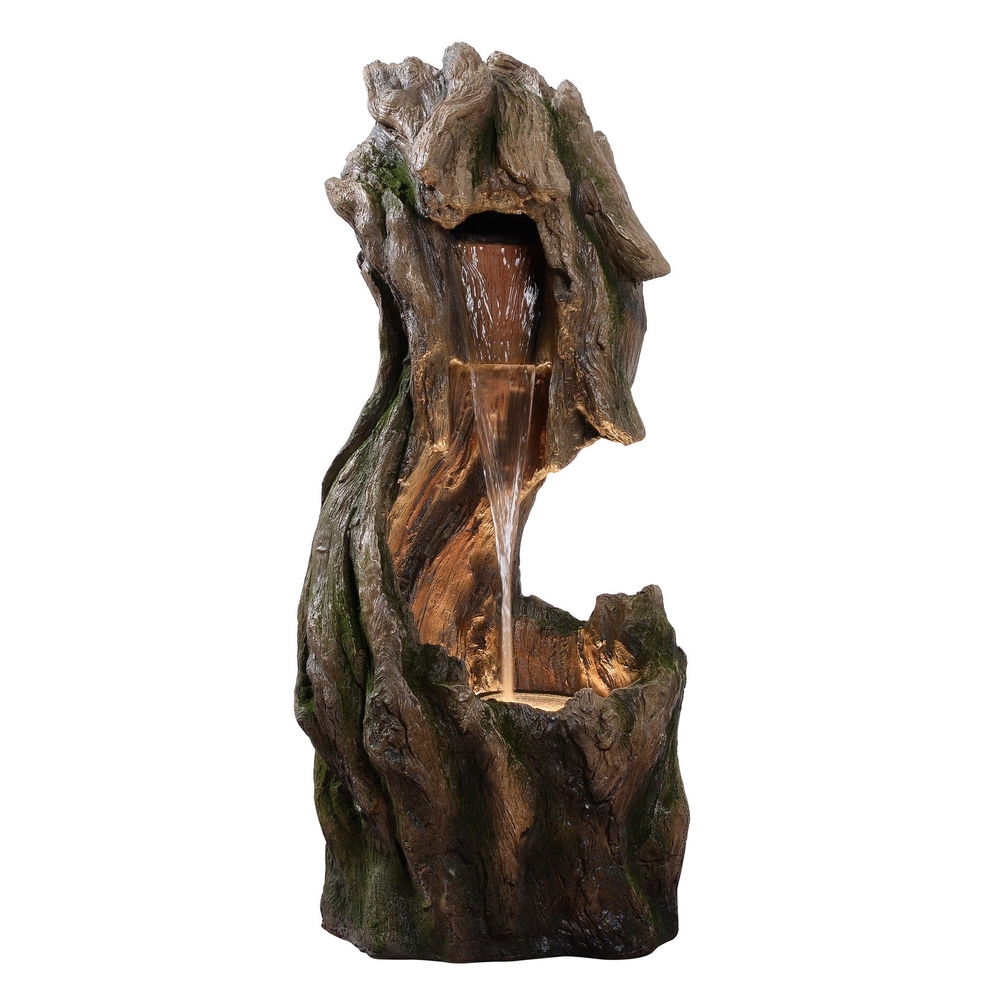 Teamson Home 37-in H Resin Electric Powered Rock Outdoor Fountain Pump Included