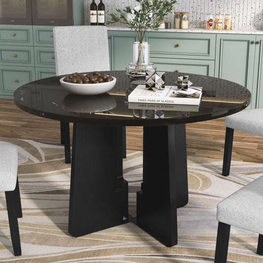 ModernLuxe Round Dining Table for 4Modern Kitchen Dining Table43 Inch Round Dining Table for Kitchen Living Room