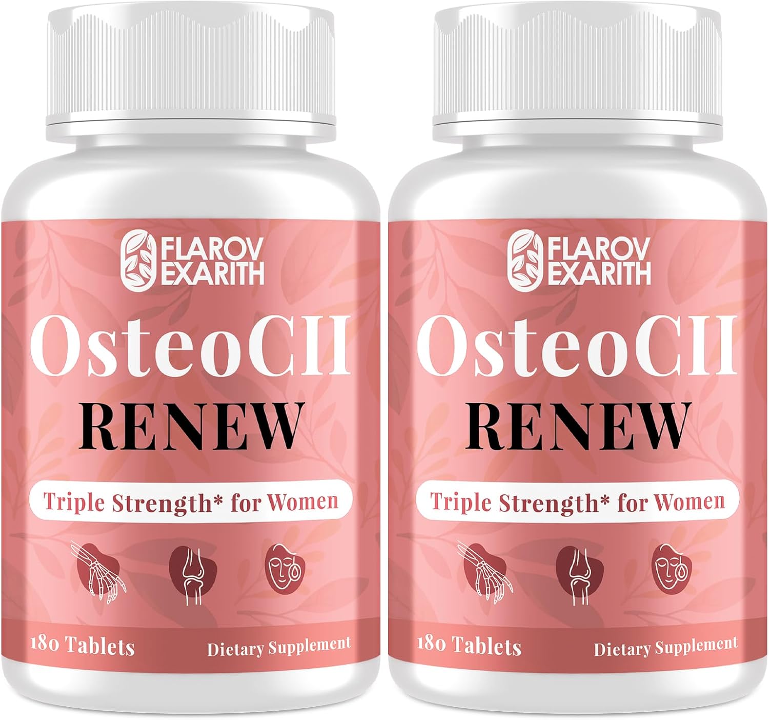 Joint Supplements for Women OsteoCII Renew Triple Strength \u2013 Advanced Joint, Bone & Skin Formula \u2013 Collagen, Glucosamine, Chondroitin, Calcium, MK-7, Vitamin D3, Hyaluronic Acid, 360 Tablets