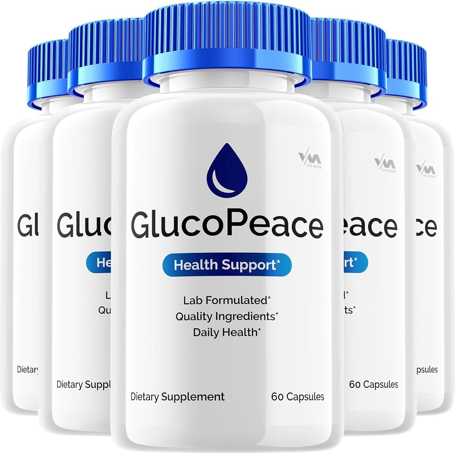 (5 Pack) Gluco Peace Supplement, GlucoPeace Capsule - Advanced Formula, Maximum Strength Reviews, 300 Capsules