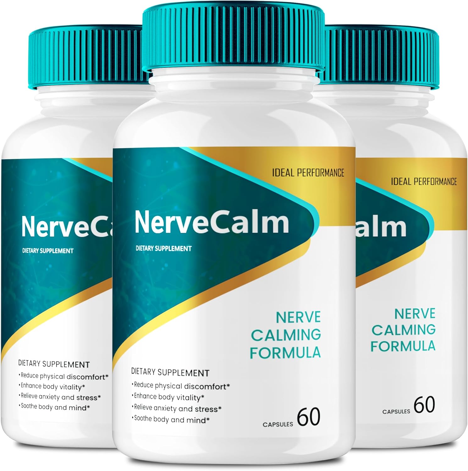 Nerve Calm Supplement for Neuropathy, Nerve Calm Neuropathy Supplement Pills - Maximum Strength, All Natural Advanced Health & Wellness Formula, NerveCalm Pills Health Reviews (3 Pack)