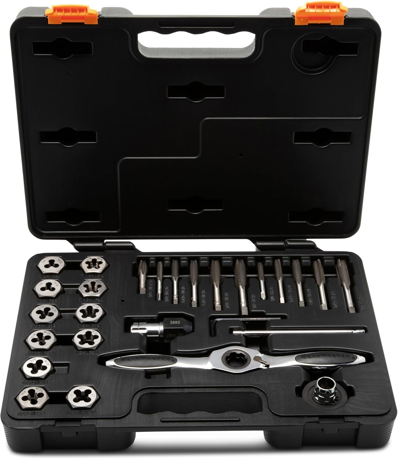 GEARWRENCH 27 Piece SAE Ratcheting Tap & Die Set | 82813