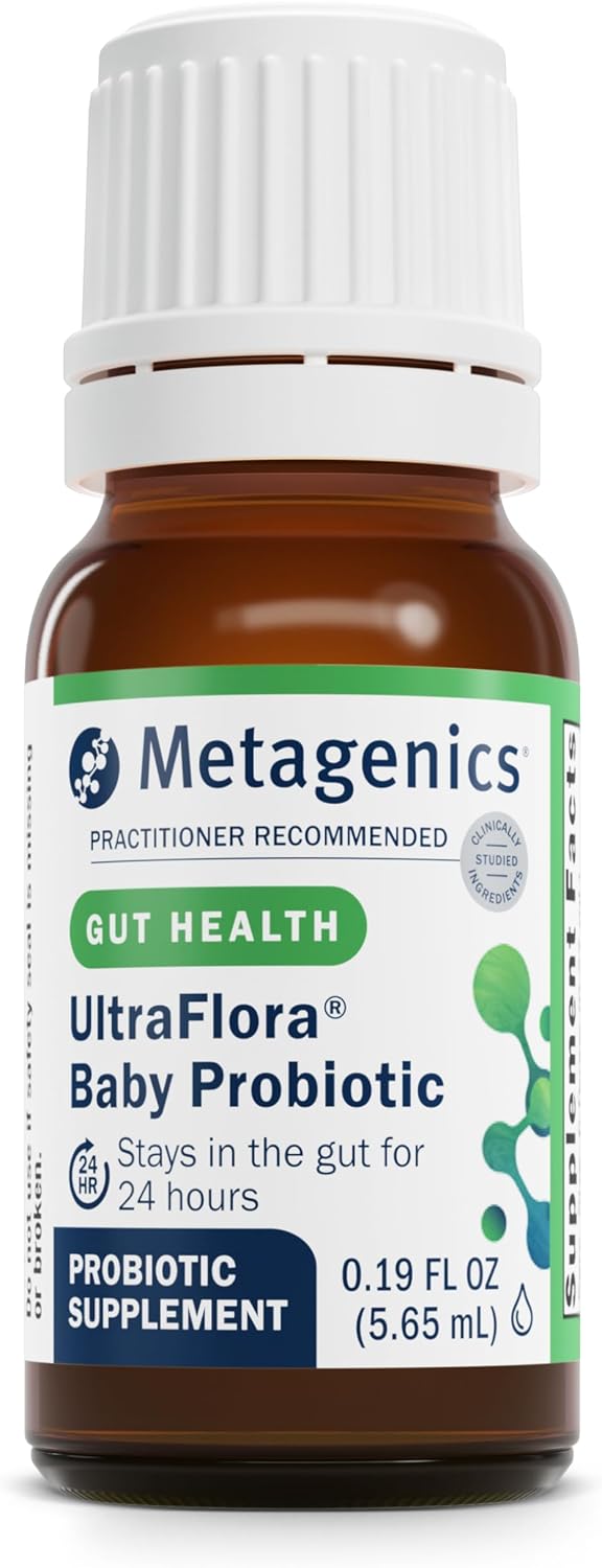 Metagenics UltraFlora Baby Probiotic - Baby Probiotic Drop - for Babies & Young Children - Kids Probiotics - with Bifidobacterium Animalis SSP. Lactis & Lactobacillus Rhamnosus GG - 0.19 fl oz