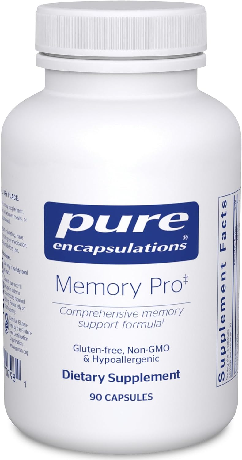 Pure Encapsulations Memory Pro | Comprehensive Memory Support Formula | 90 Capsules