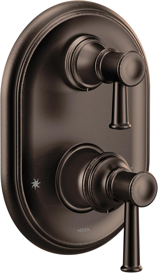 Moen UT3322ORB Belfield M-CORE 3-Series 2-Handle Shower Trim with Integrated Transfer Valve, Valve Required, Oil Rubbed Bronze