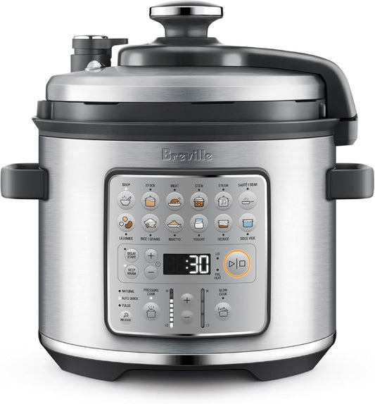 Breville Fast Slow Go Pressure Cooker BPR680BSS, Brushed Stainless Steel