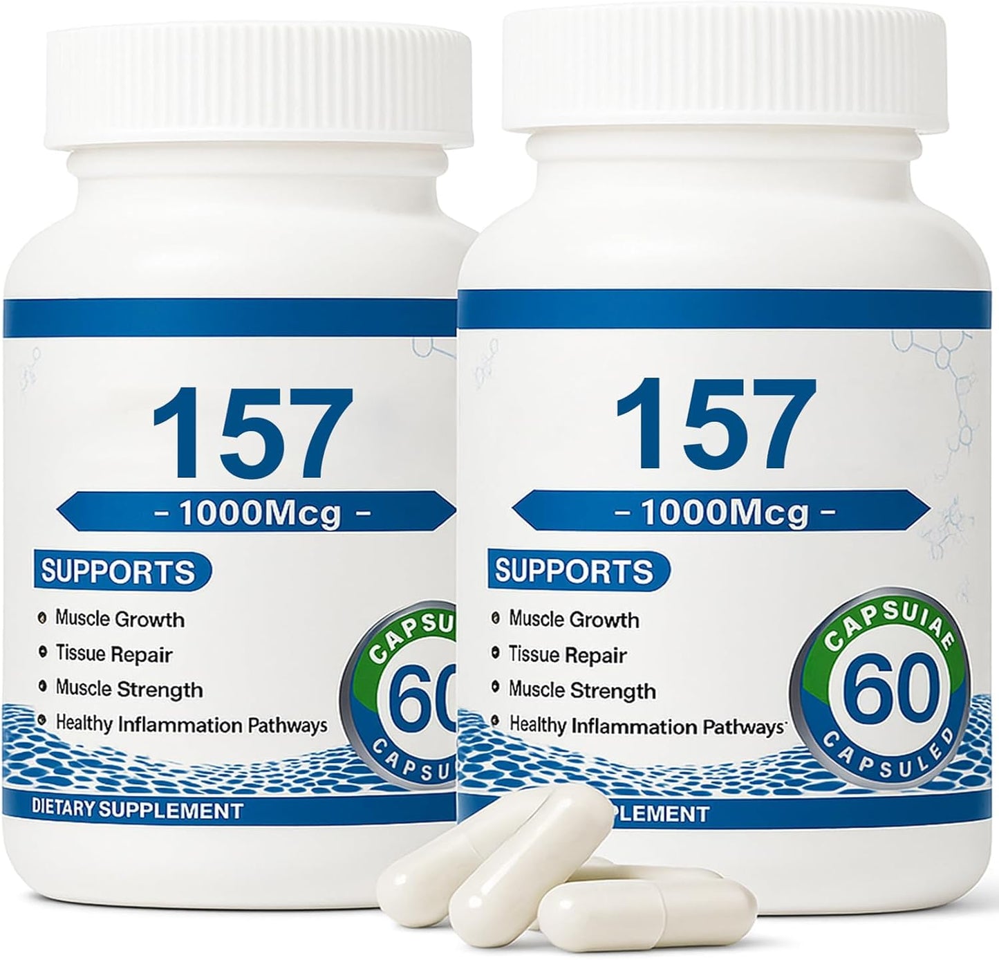 Collagen Peptide Capsules 157 - Amino Acids Supplement - 1000MG - Supports Healthy Muscles & Gut, 120 Capsules