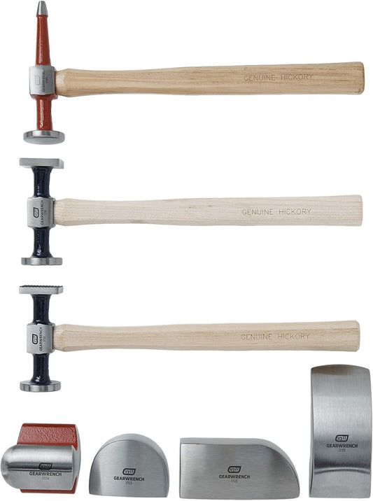 GEARWRENCH 7 Pc. Auto Body Tool Set, Hammers and Dollys, 82302