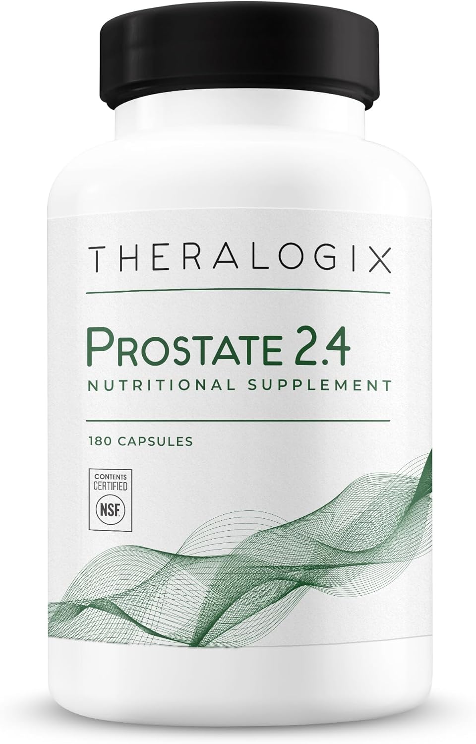 Theralogix Prostate 2.4 Nutritional Supplement - 90-Day Supply - Prostate Health for Men - Supports Healthy Prostate Tissue - Lycopene, Vitamin D3, Selenium & Vitamin E - NSF Certified - 180 Capsules