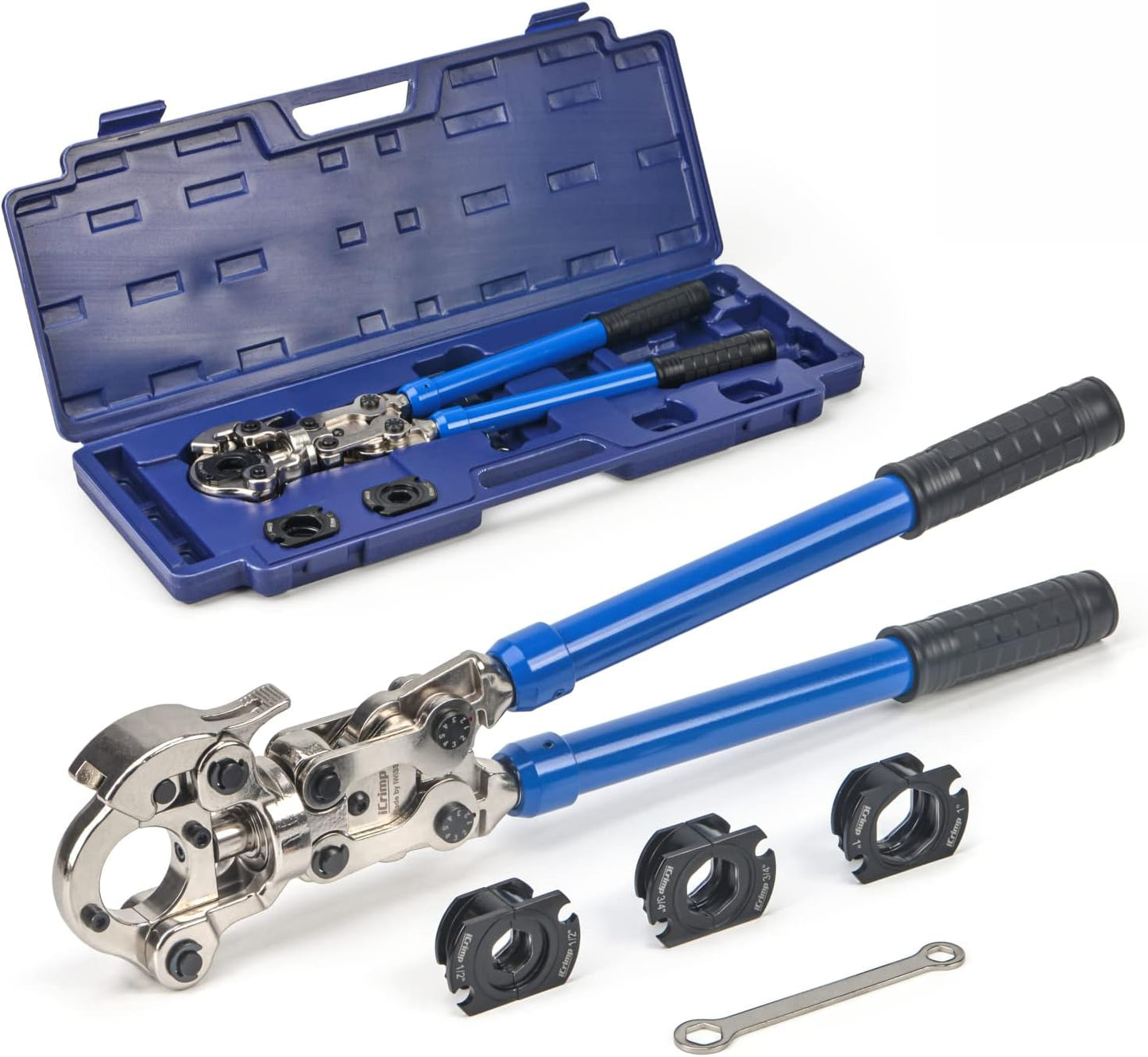 iCrimp Copper Tube fittings Crimping tool with 1\/2,3\/4 and 1-inch Jaw for ProPress copper fitting IWISS-1632AF