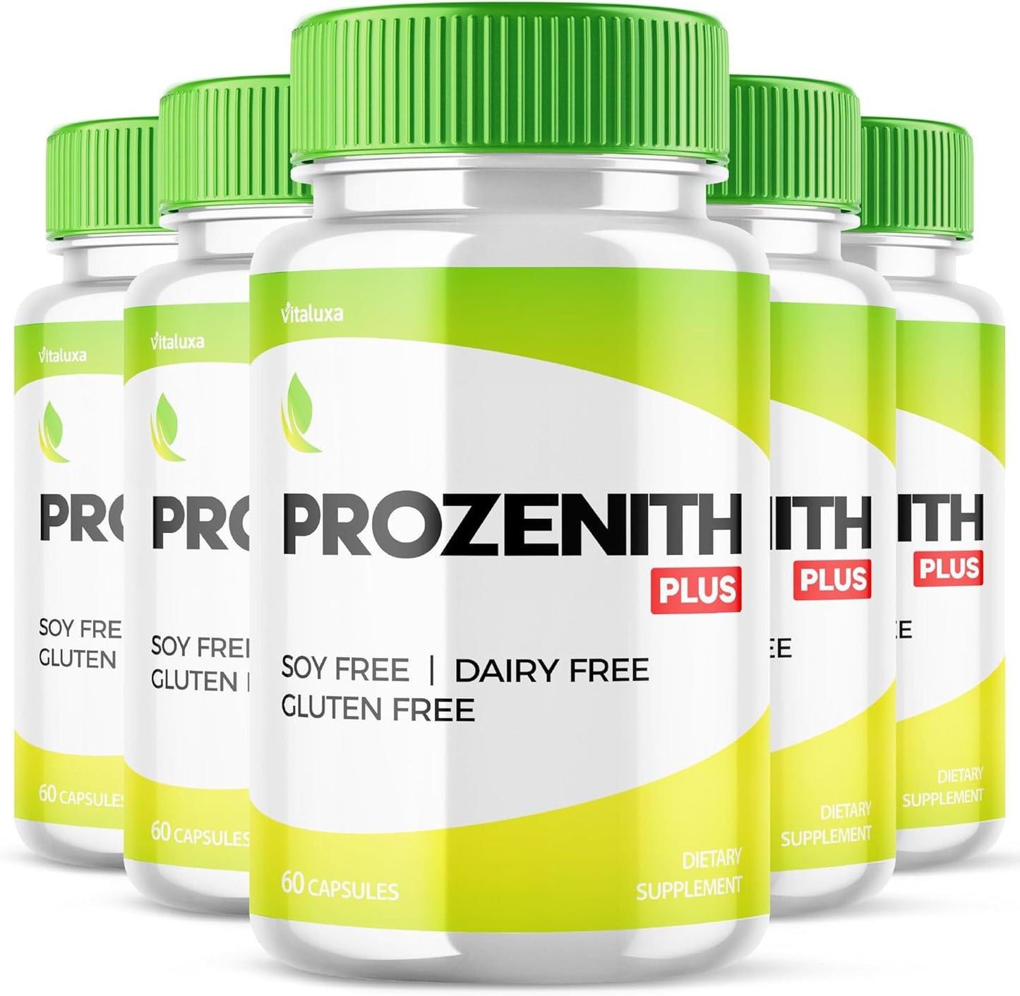 (5 Pack) Prozenith Capsules, Pro Zanith Diet Pills Pink Salt Supplement Trick Wait Natural Ingredients Loss, Prosenith Maximum Strength Advanced Formula Prozenth Gluten Soy Free Blend (300 Capsules)