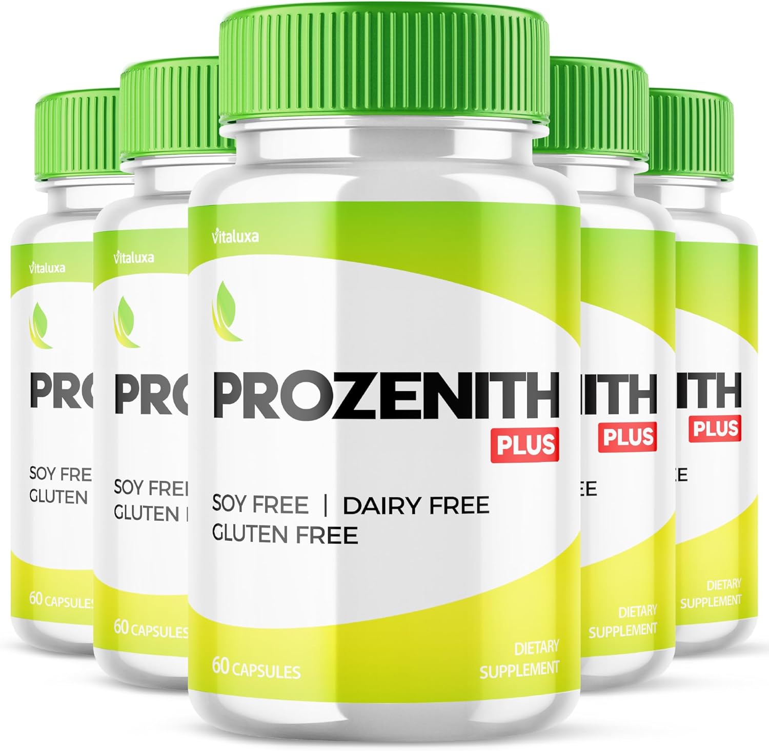 (5 Pack) Prozenith Capsules, Pro Zanith Diet Pills Pink Salt Supplement Trick Wait Natural Ingredients Loss, Prosenith Maximum Strength Advanced Formula Prozenth Gluten Soy Free Blend (300 Capsules)