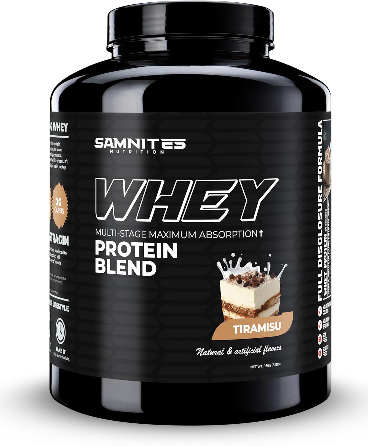 Whey Protein Blend, Tiramisu Whey: Full-Disclosure, Ultra-Delicious, Premium Protein