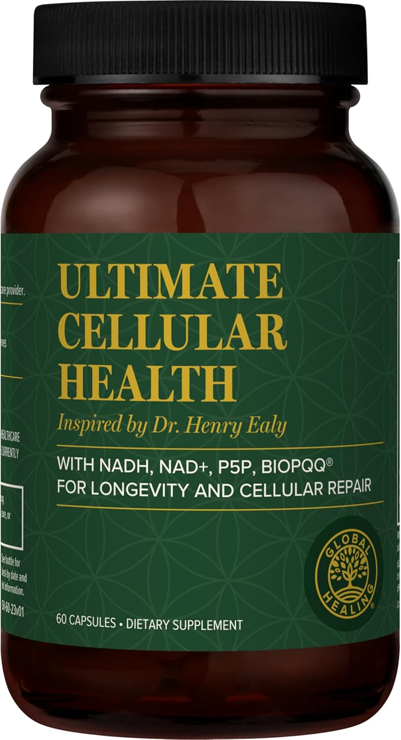 Global Healing Center - Ultimate Cellular Health - NAD Supplement for Women & Men, Cellular Repair, Includes Resveratrol for Anti-Aging, Supports NAD Plus, Alternative to Nicotinamide Riboside