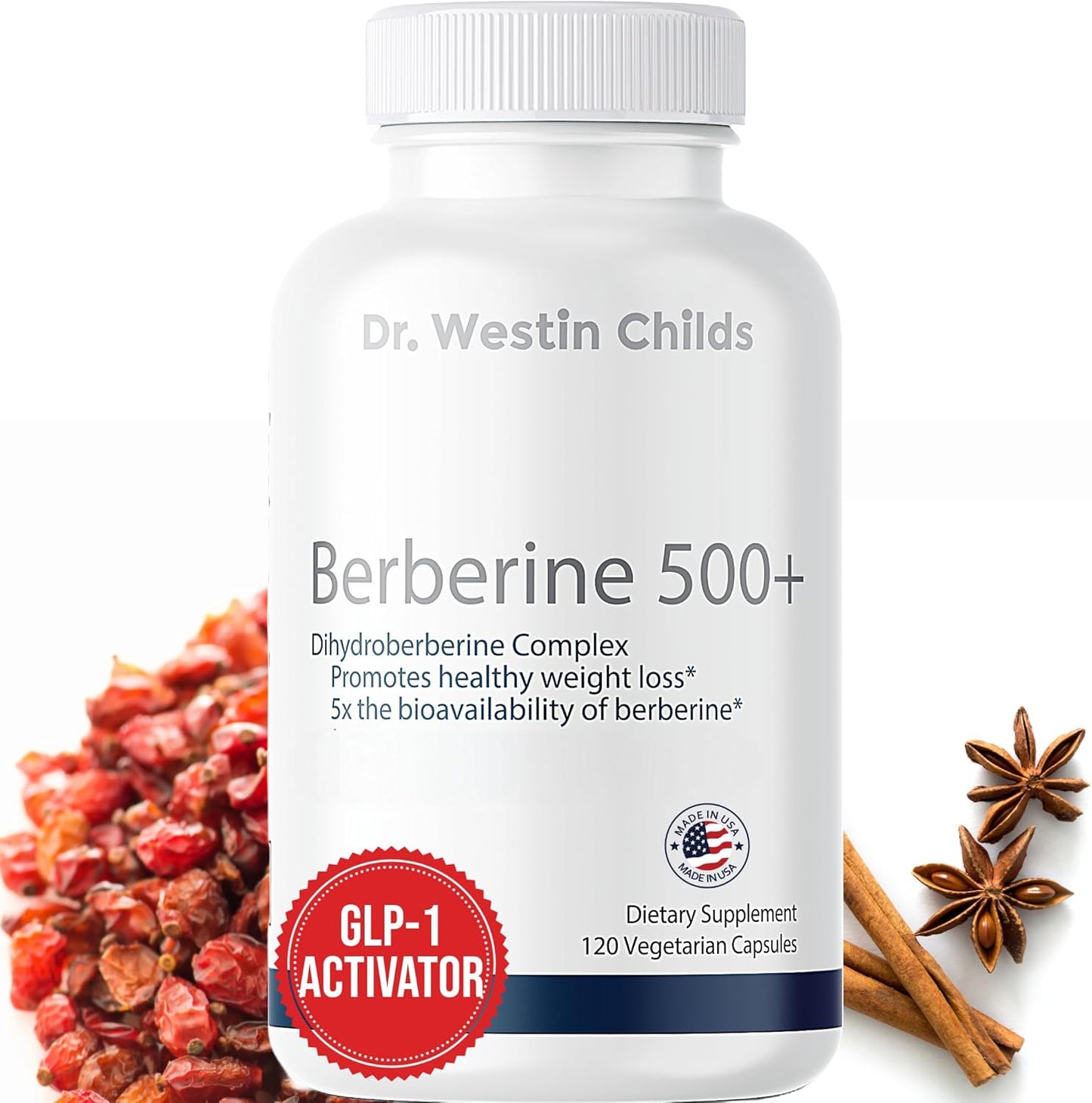 Dr. Westin Childs Berberine 500+ Dihydroberberine Supplement for Women Providing Cardiovascular, Gut, Thyroid, & Immune Support With Alpha Lipoic Acid - May be 5x More Effective Than Berberine | 60 Ct