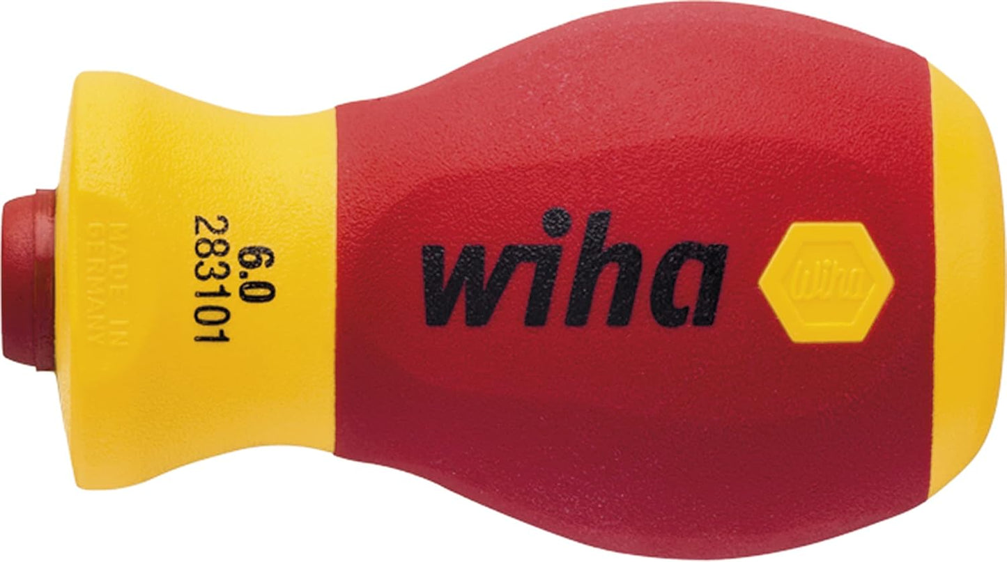 Wiha 41229 Series 283110 Soft Finish VDE Electric Slim Vario Stubby Screwdriver Handle
