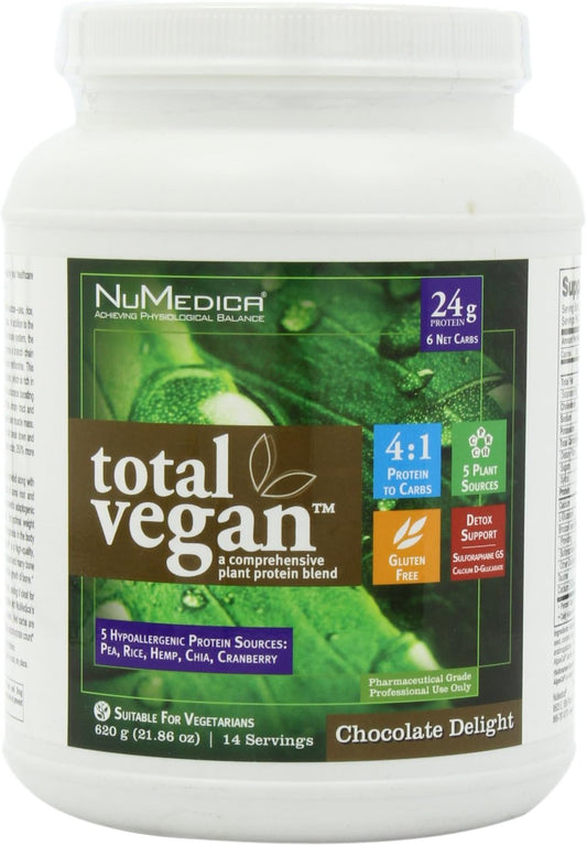 NuMedica - Total Vegan Chocolate Delight 21.86 Ounce - 14 Servings