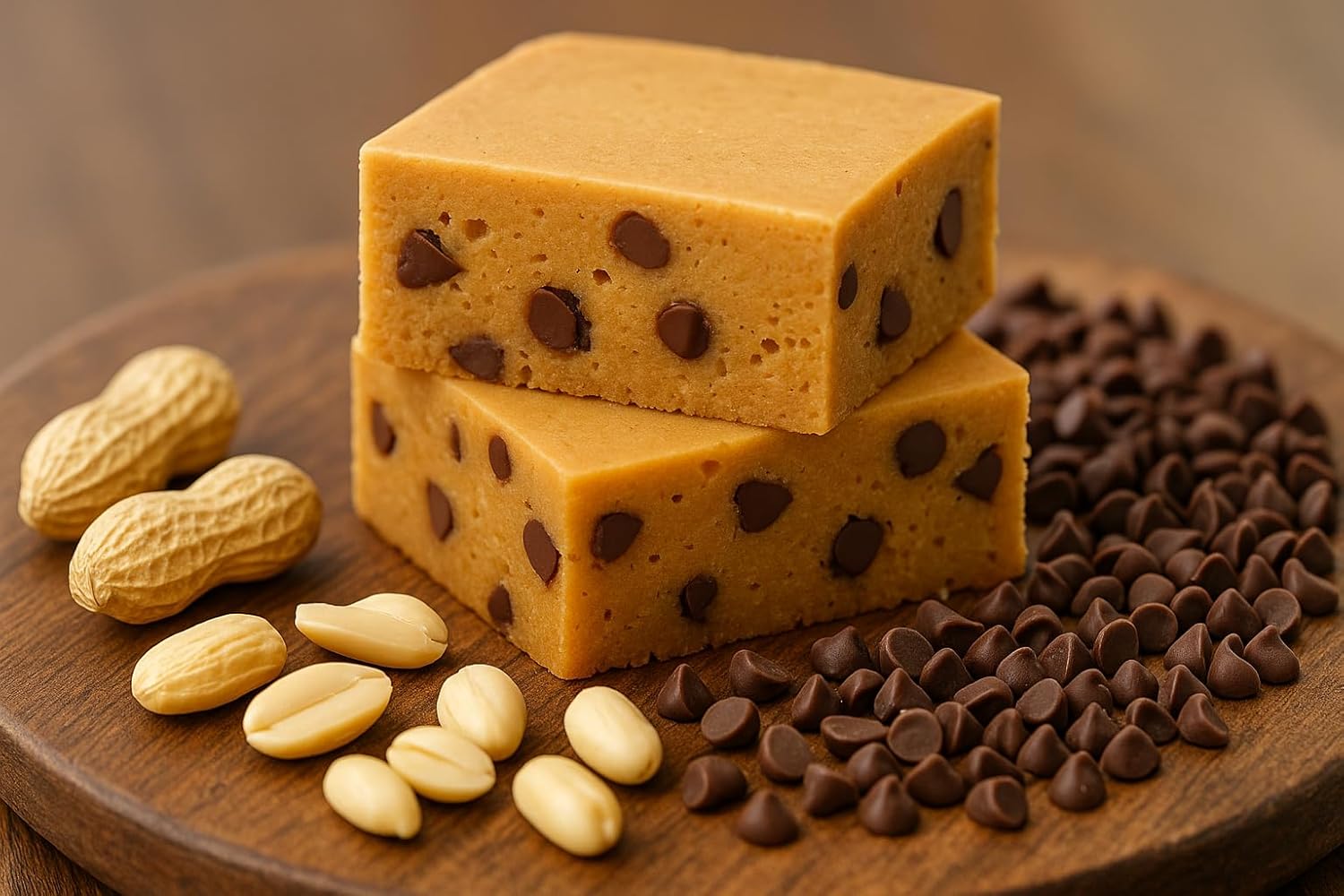 Gluten-Free Peanut Butter Chocolate Chip Protein Blondie with Collagen & Honey – High-Protein, Whole-Food Snack, 9 Count