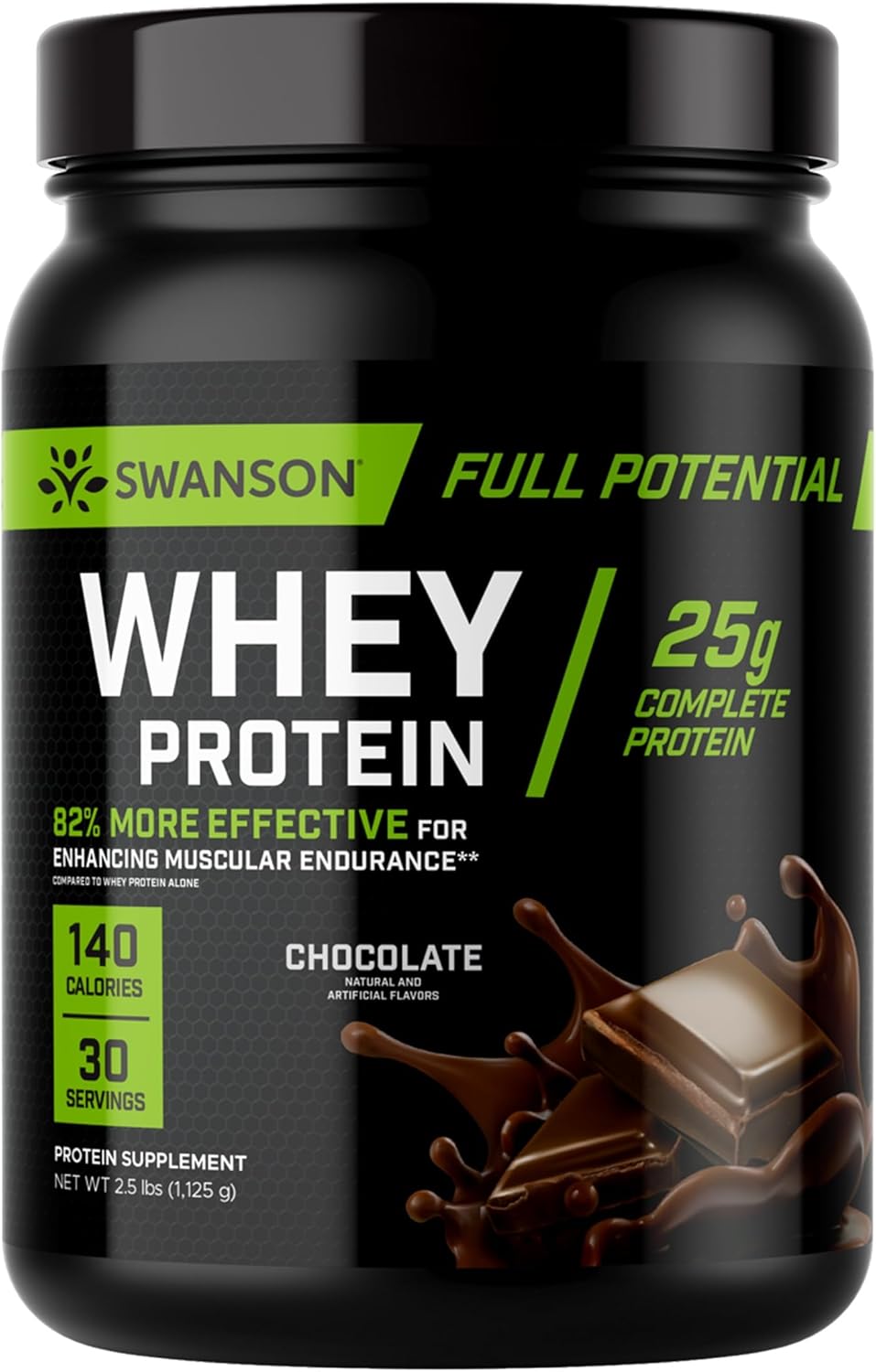 Swanson Full Potential Whey Protein - Chocolate