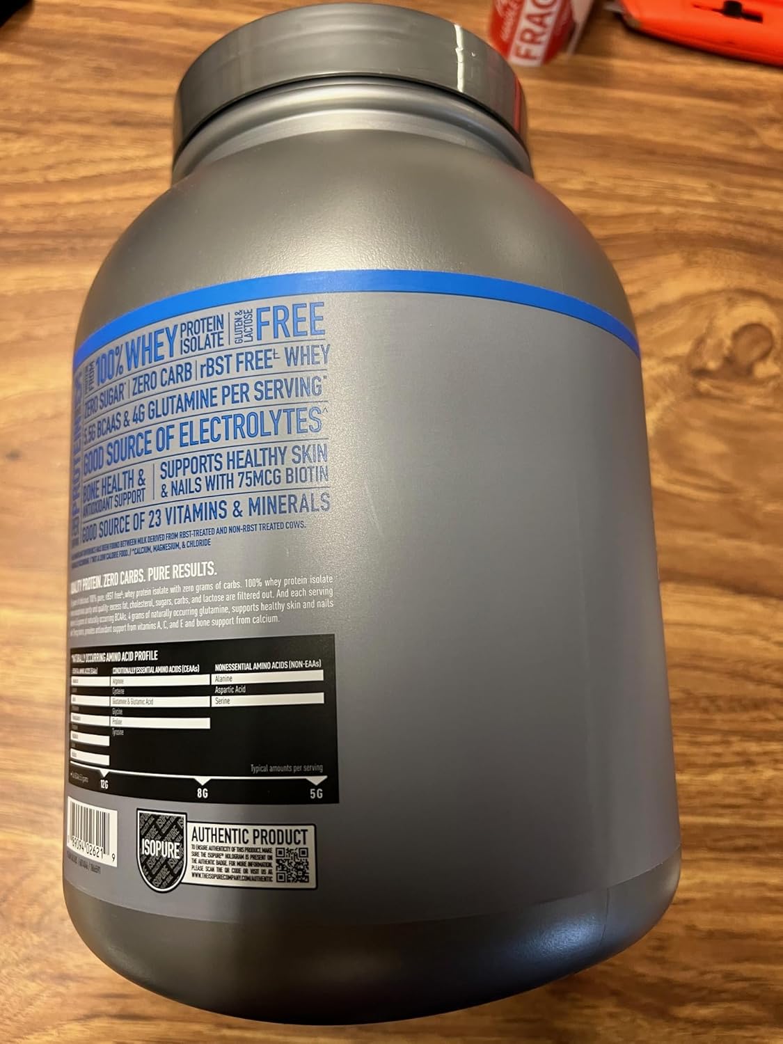 Zero Carb Whey Protein Powder, Simple Vanilla 3.4lb