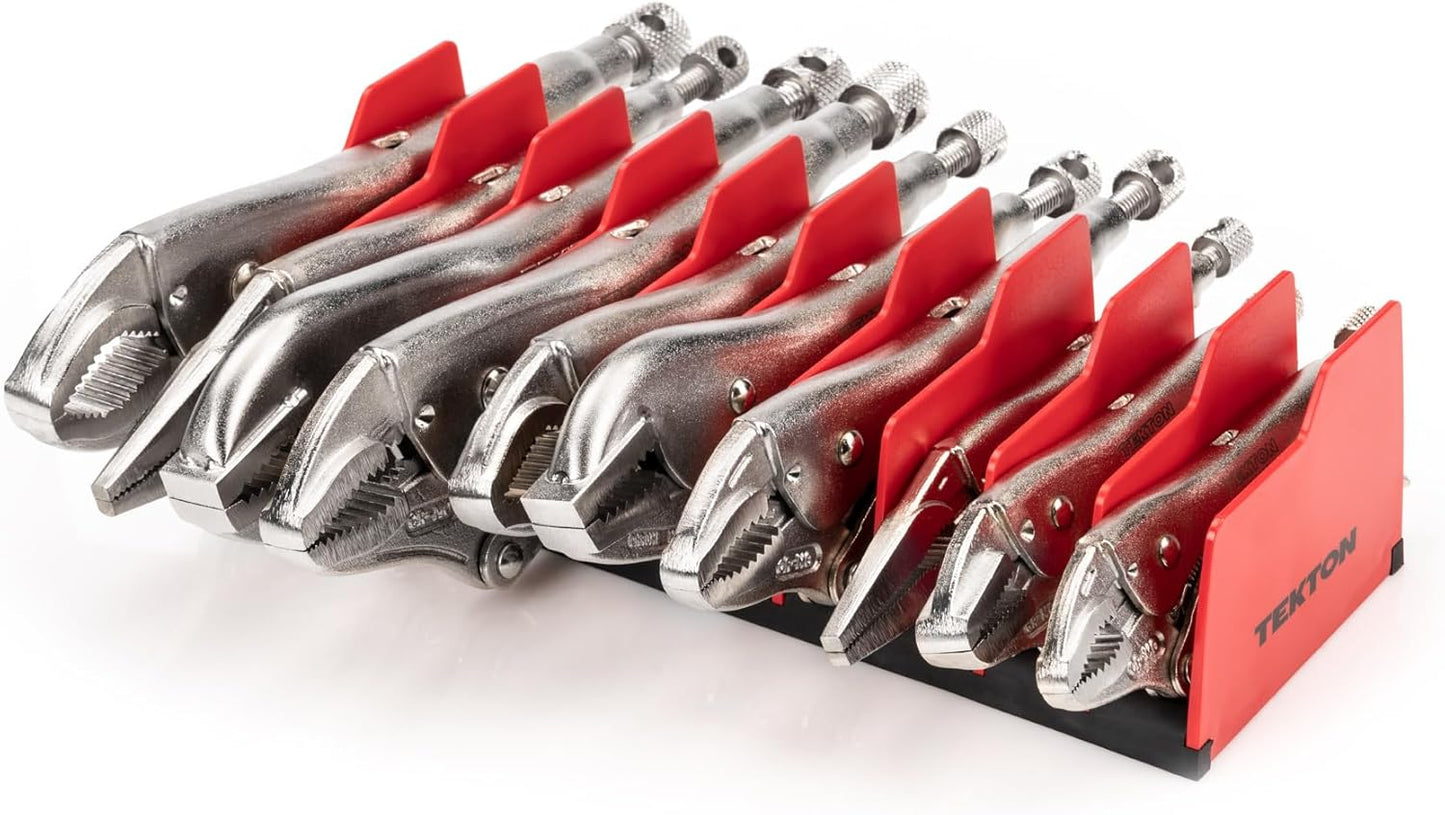 TEKTON Locking Pliers Set with Rack (10-Piece) | PLK99904