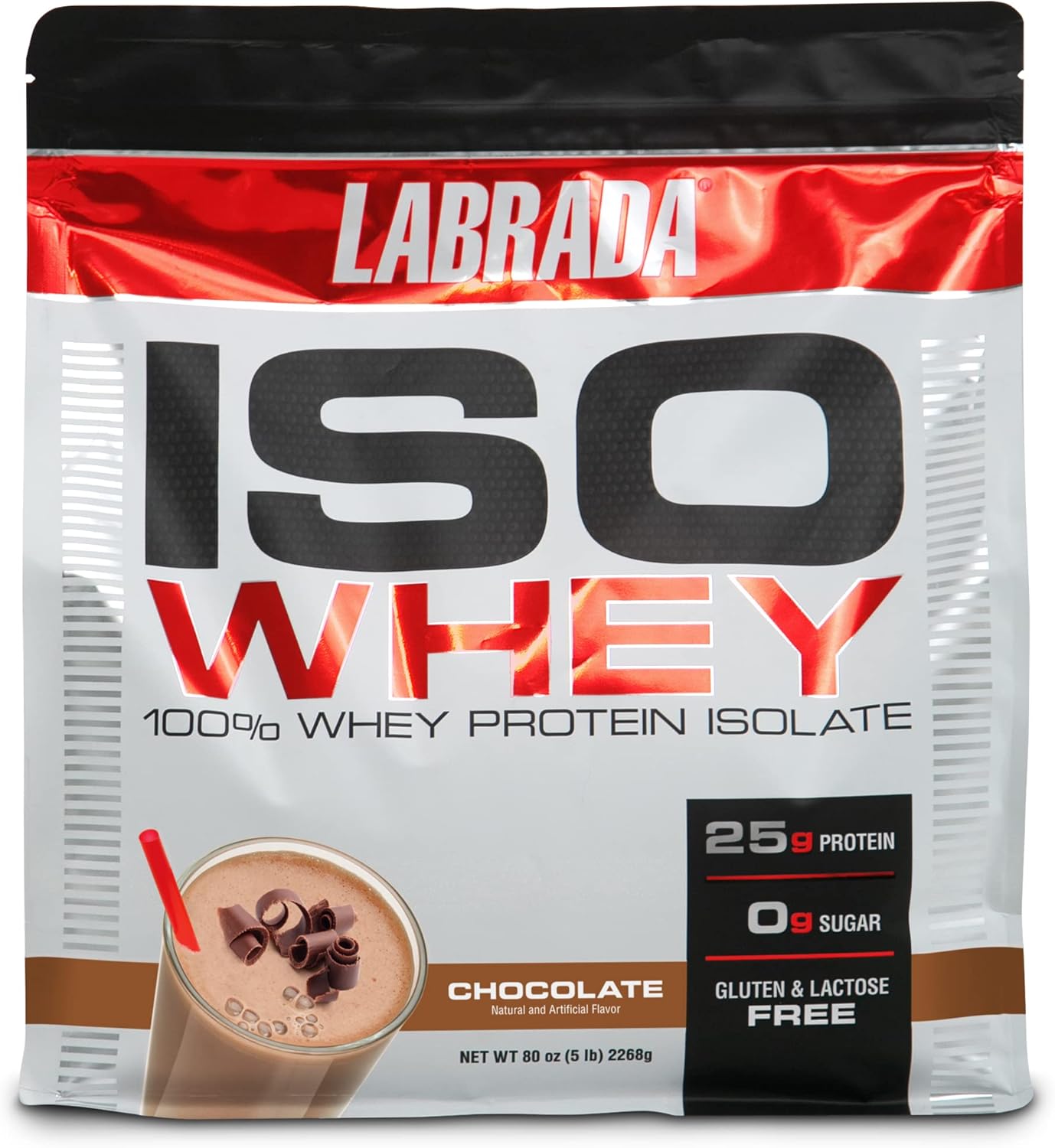 Labrada Nutrition ISO Whey Isolate Protein Chocolate 5 Pound