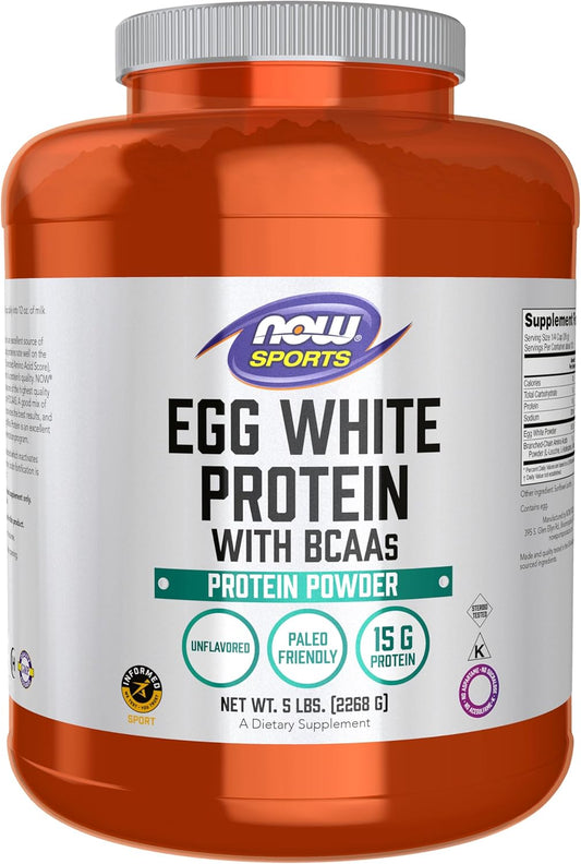 Egg White Protein Now Foods 5 lbs Powder