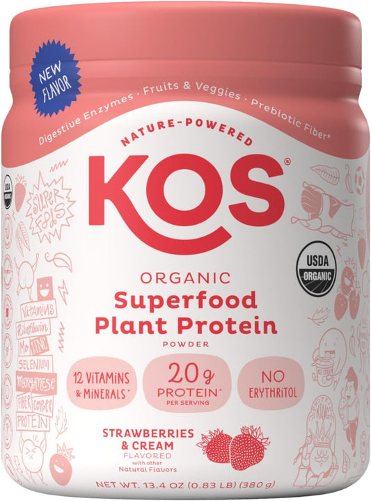 KOS Protein Powder Strawberry Cream 10 Serving