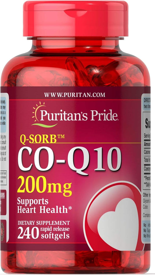 Puritans Pride Q-Sorb CoQ10 200 Mg, 240 Count