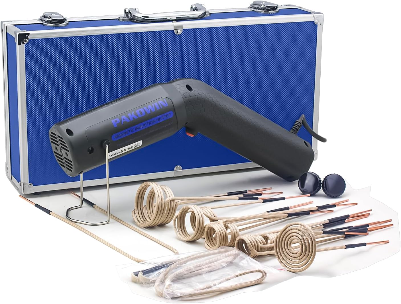 Pakowin Magnetic Induction Heat Bolt Removal Tool - 1200W, 110V Nut Buster Tool with 12Coils for Bolts, Heat Induction Tool