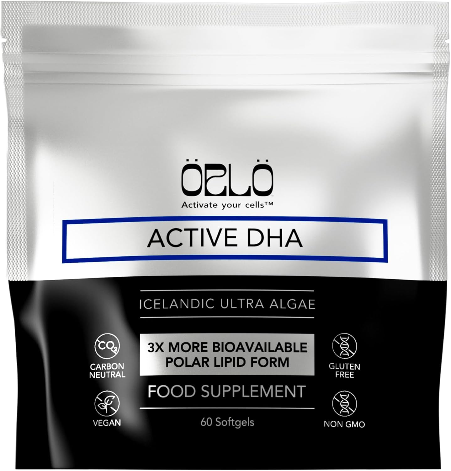 Orlo DHA \u2013 Vegan DHA Supplement (EPA & DHA) \u2013 Omega 3 Fish Oil & Krill Alternative \u2013 Plant-Based Omega-3 Algae Oil \u2013 Brain & Heart Support (60 Mini Burpless Softgels)