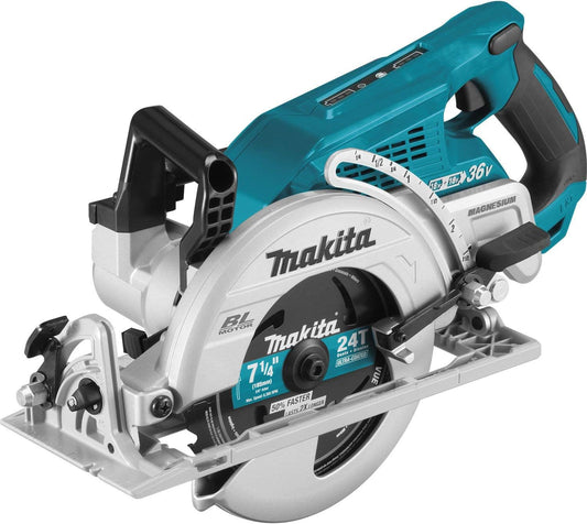 Makita XSR01Z 18V X2 LXT Lithium-Ion 36V Brushless Cordless Rear Handle 7-1/4" Circular Saw, Tool Only (Renewed)