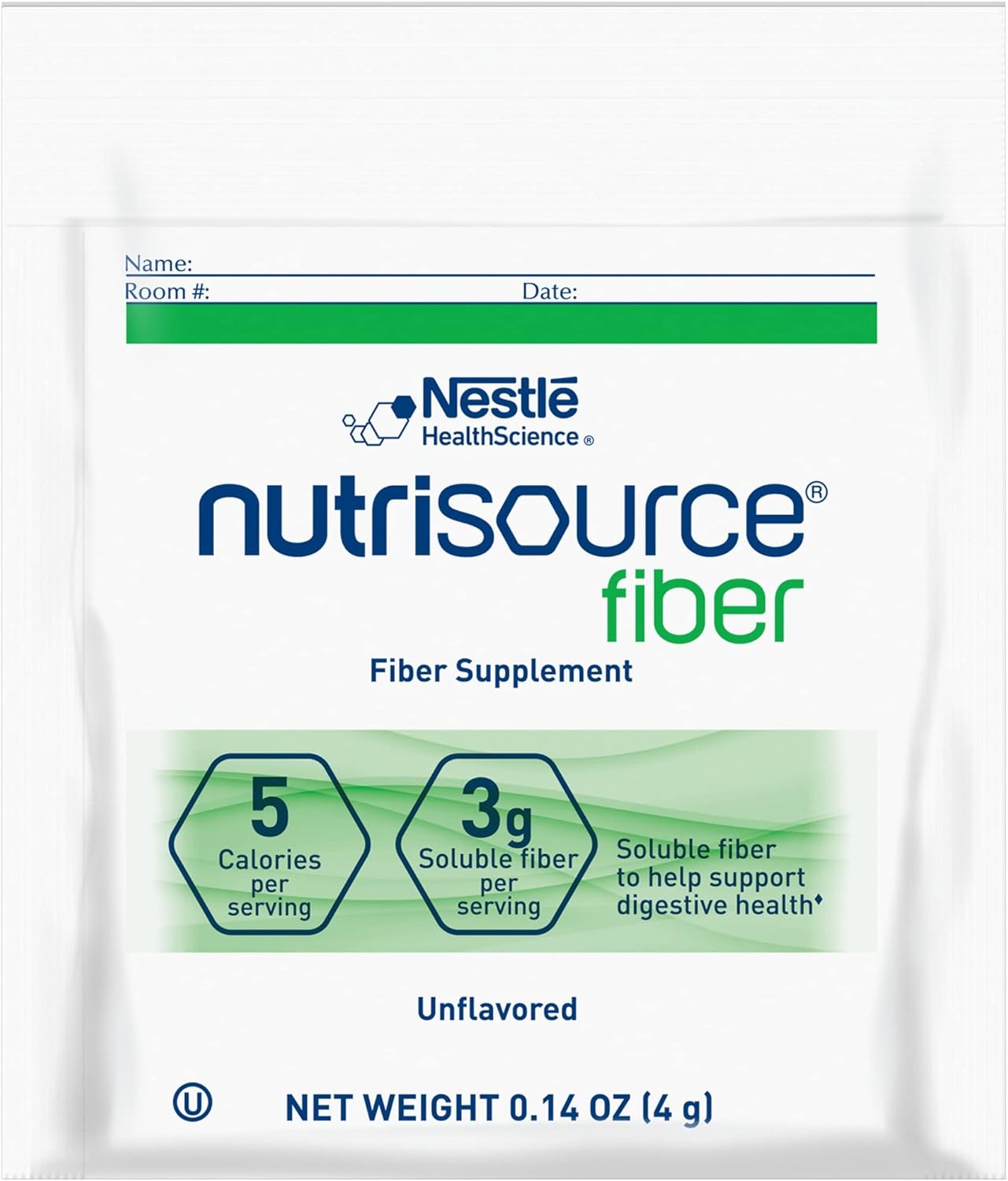Nestle Nutrisource Fiber Fiber Supplement Unflavored 4 Gram Packet 75 Ct