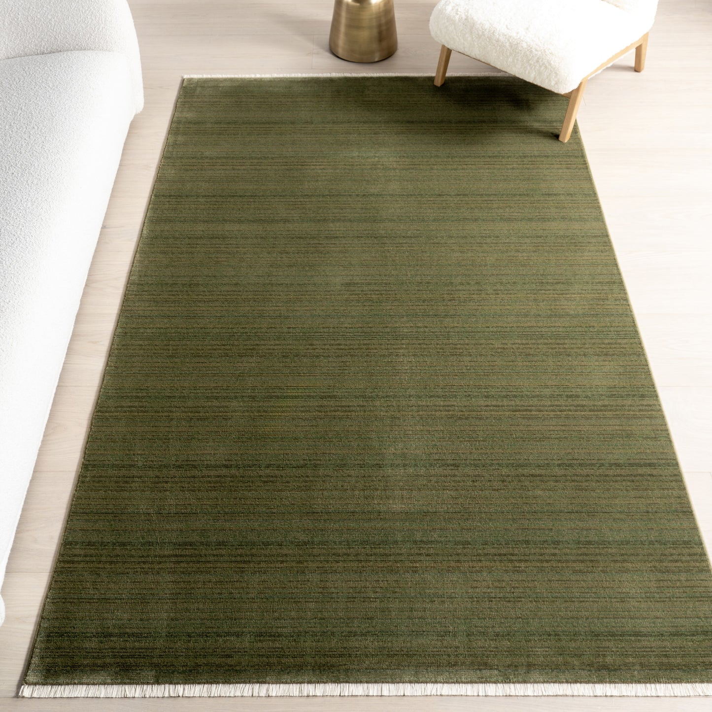 nuLOOM Raya Contemporary Solid 10ft. x 13ft. Dark Sage Area Rug