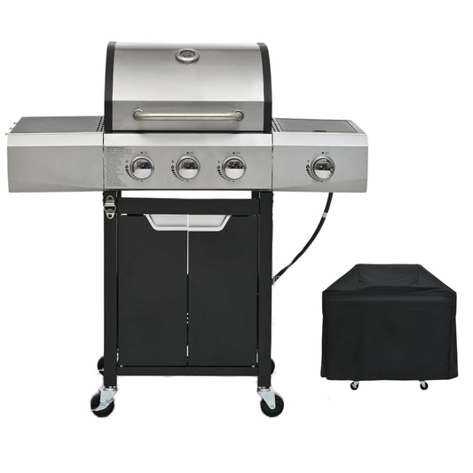 Mondawe Black 3 -Burner Liquid Propane Gas Grill