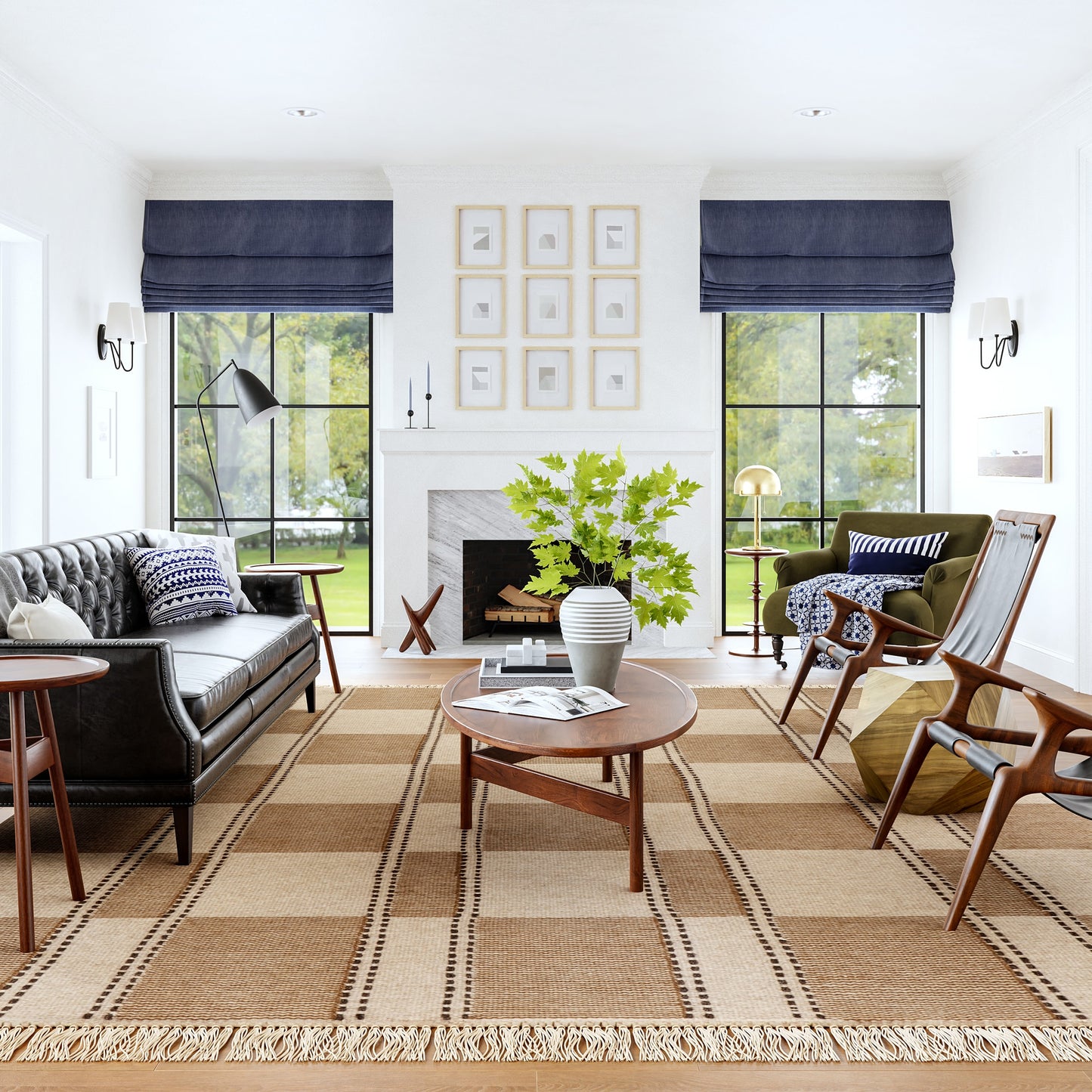 nuLOOM Corbett Fringed Wool 8ft. x 10ft. Beige Area Rug