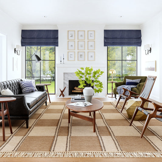 nuLOOM Corbett Fringed Wool 8ft. x 10ft. Beige Area Rug