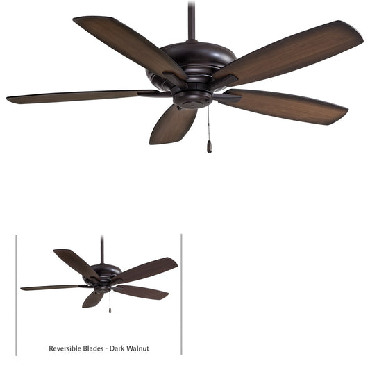 Minka Aire Kola 52-in Kocoa with Tone Medium Maple/Dark Maple Blades Ceiling Fan Without Light ( 5 -Blade )
