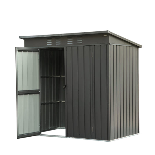 Poinic 6.27-ft x 4.51-ft Galvanized steel Storage Shed