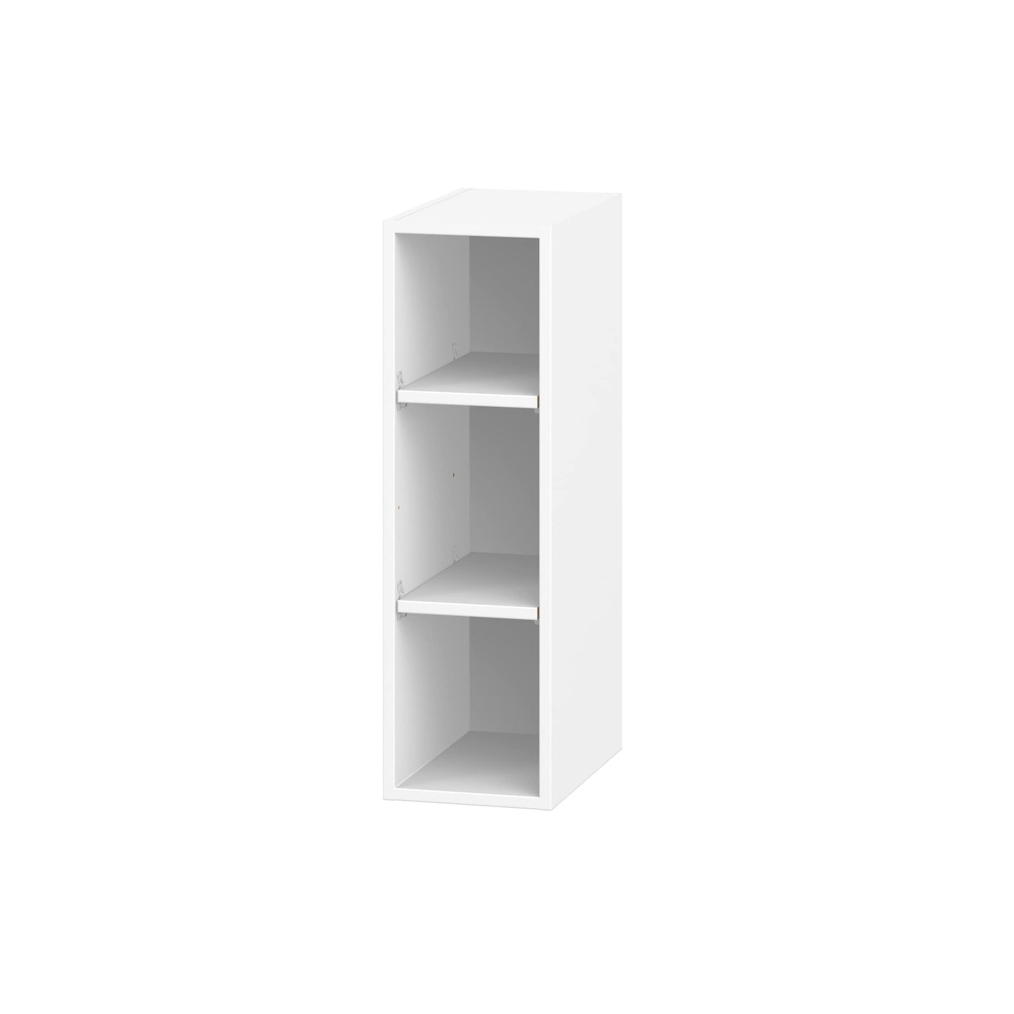 Hugo&Borg 9-in L x 14.8-in D x 30-in H Riviera Bright White MDF Rectangular Wall cabinet 2 Decorative Shelves