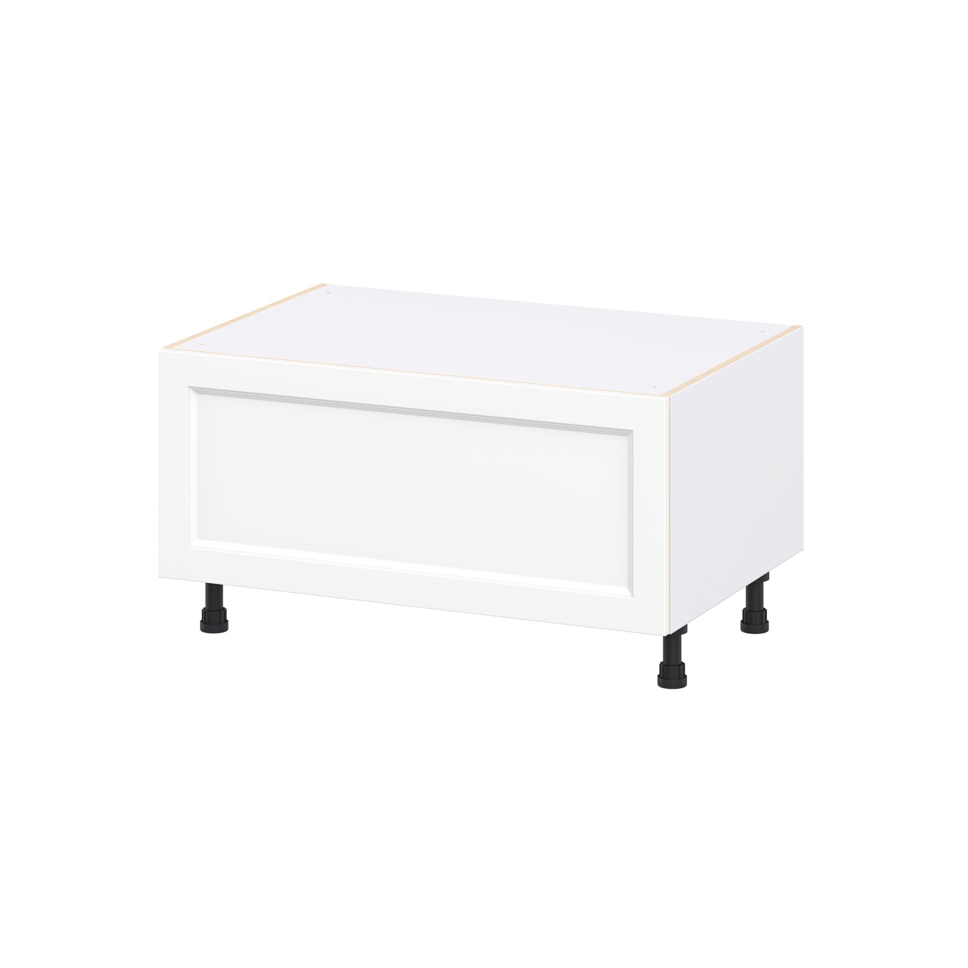 Hugo&Borg Riviera 36-in W x 19.5-in H x 24-in D Bright White Drawer Base Fully assembled Cabinet
