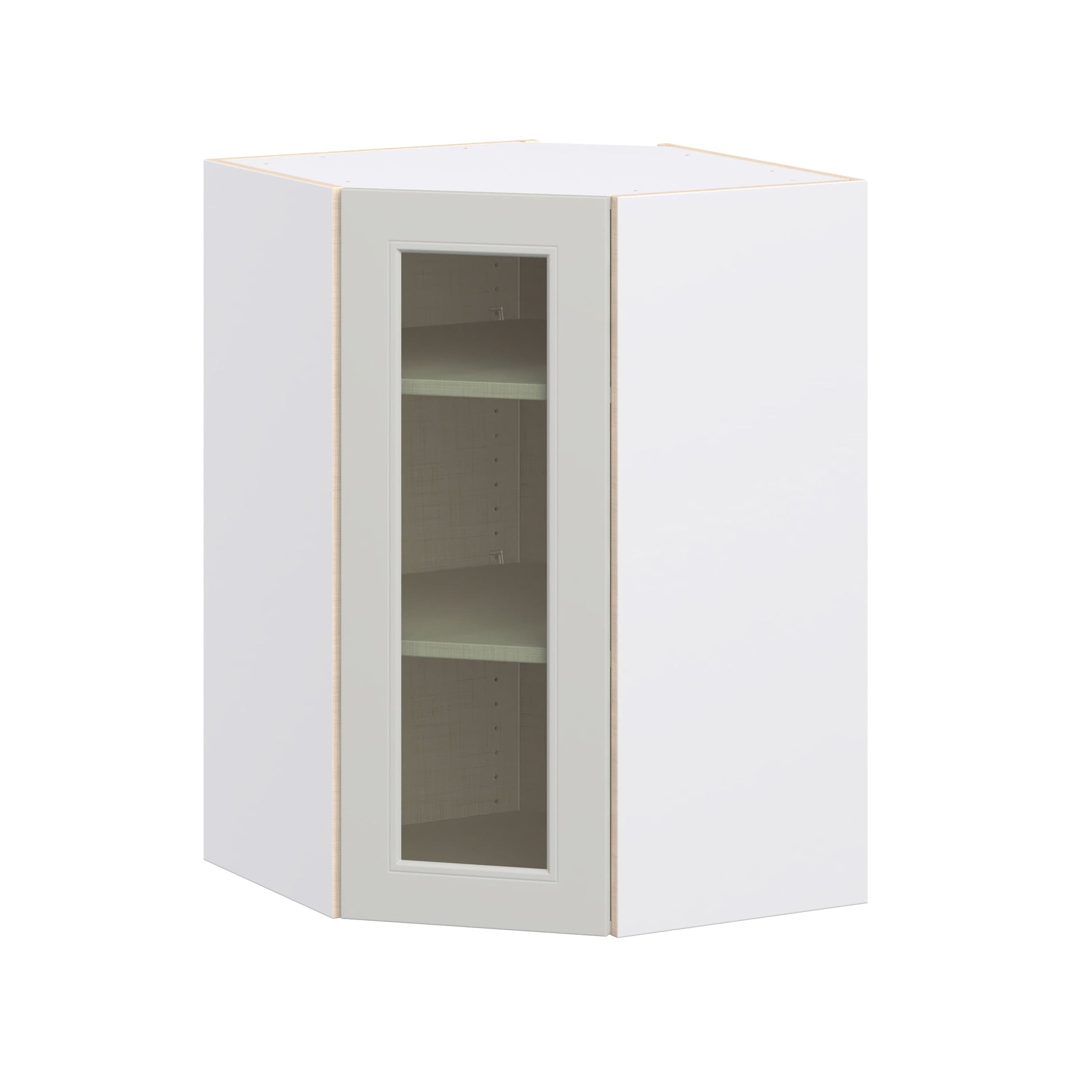 Hugo&Borg Belcourt 24-in W x 35-in H x 14-in D Painted Light Gray Wall Fully assembled Cabinet Recessed Panel