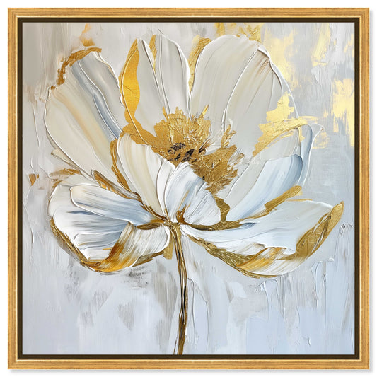 Art Remedy Magnolia II Farmhouse/Rustic Print by  Gold Frame 40 x 40