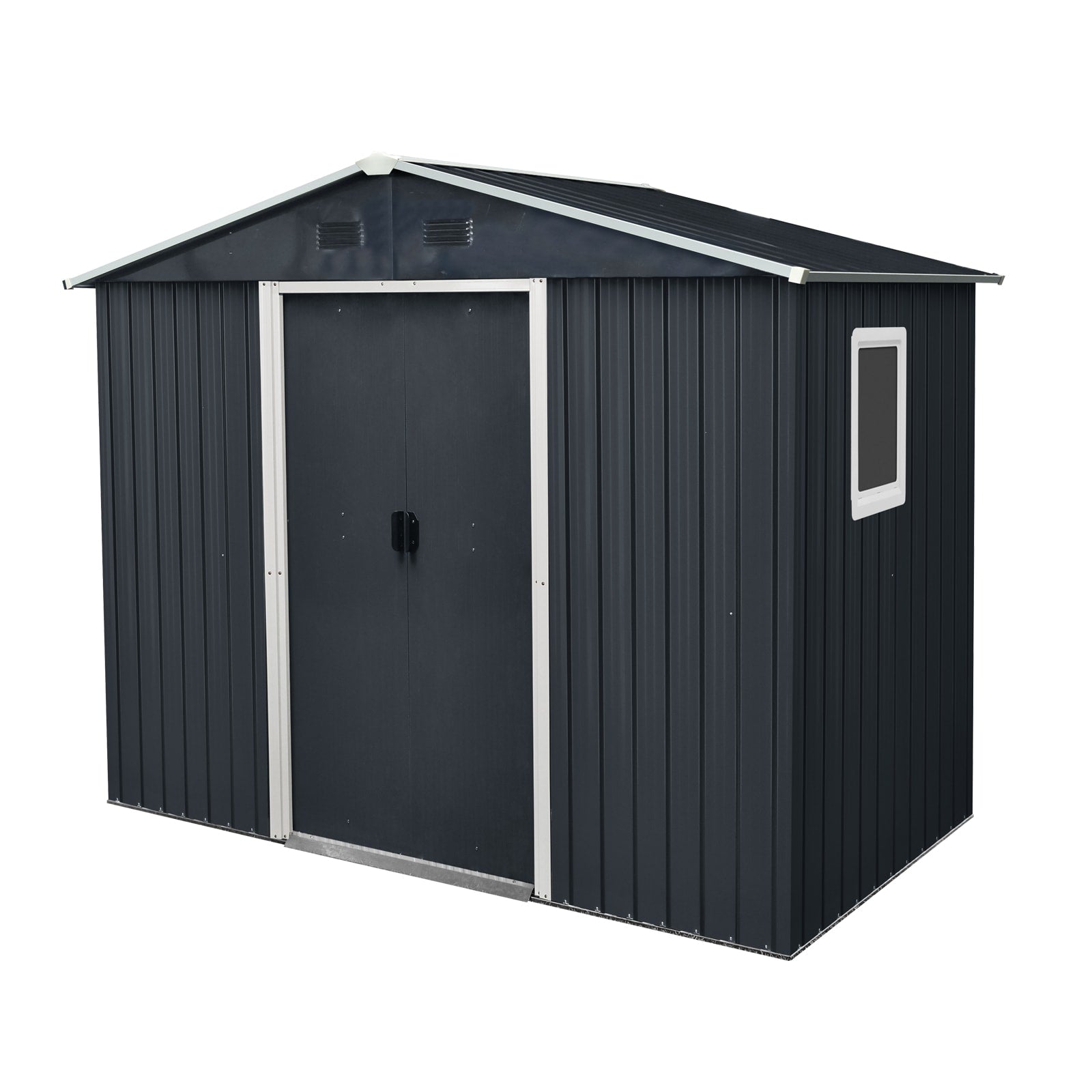 Iseryn 4.3-ft x 7.74-ft Shed Galvanized iron Metal Storage Shed