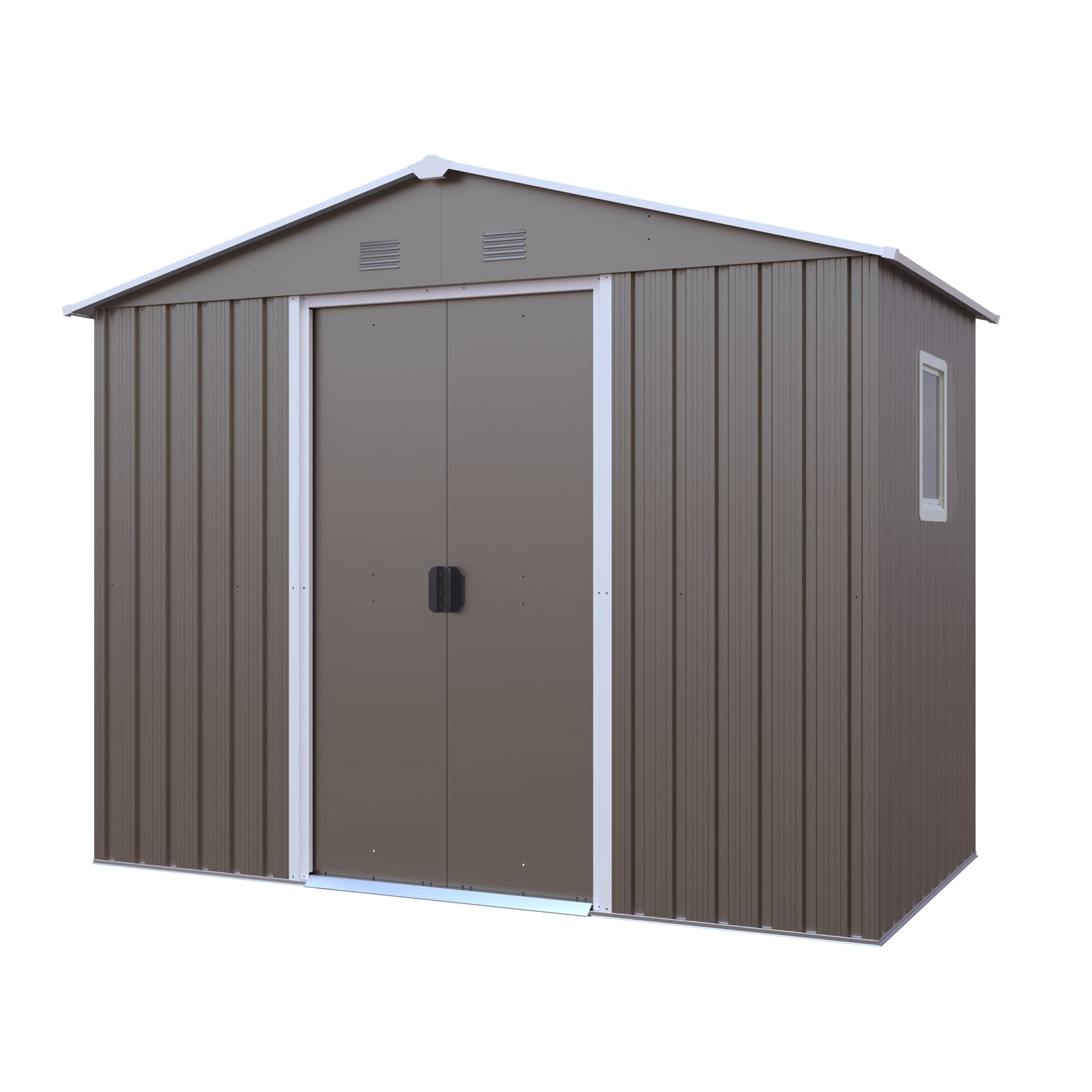 Iseryn 4.3-ft x 7.7-ft Shed Galvanized iron Metal Storage Shed