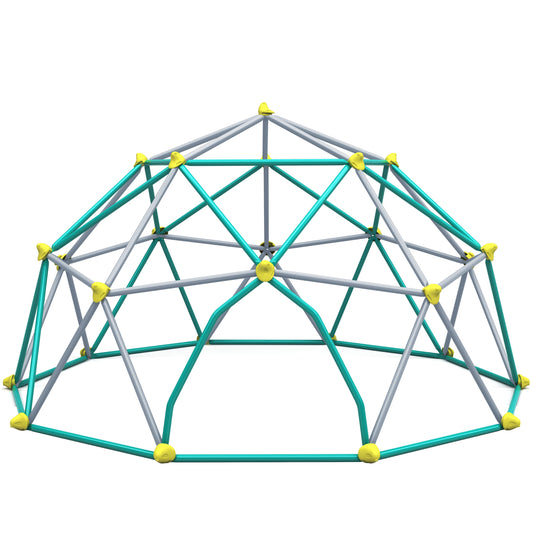 ModernLuxe 12ft Geometric Dome Climber Play Center Kids Climbing Dome Tower Rust  UV Resistant Steel Supporting 1000 LBS