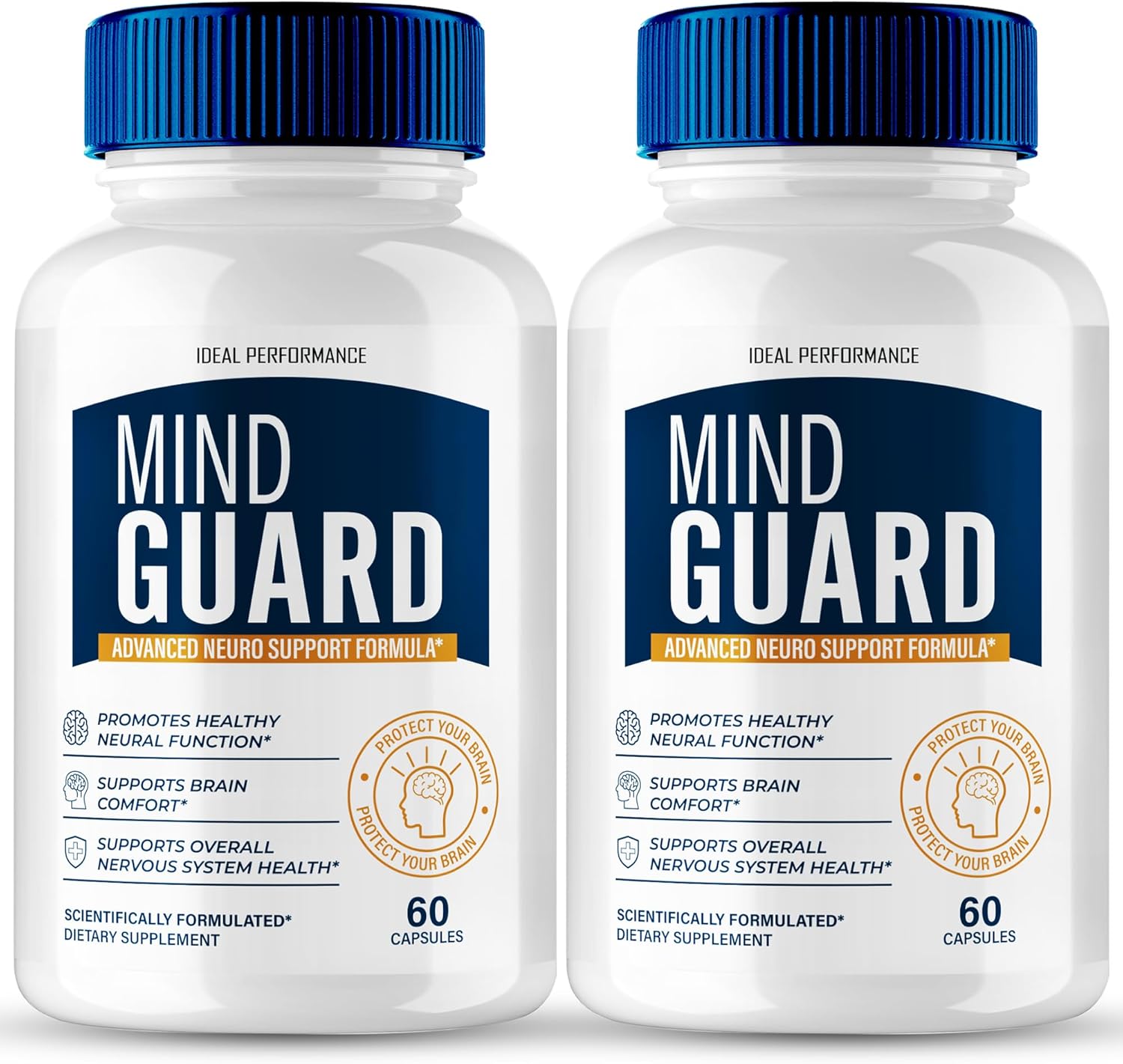 Mind Guard Brain Supplement Capsules, Official MindGuard Brain & Memory Pills, Advanced Nootropic Pills Brain Health Support, All Natural Mind Guard Cognitive Health & Function Reviews (2 Pack)