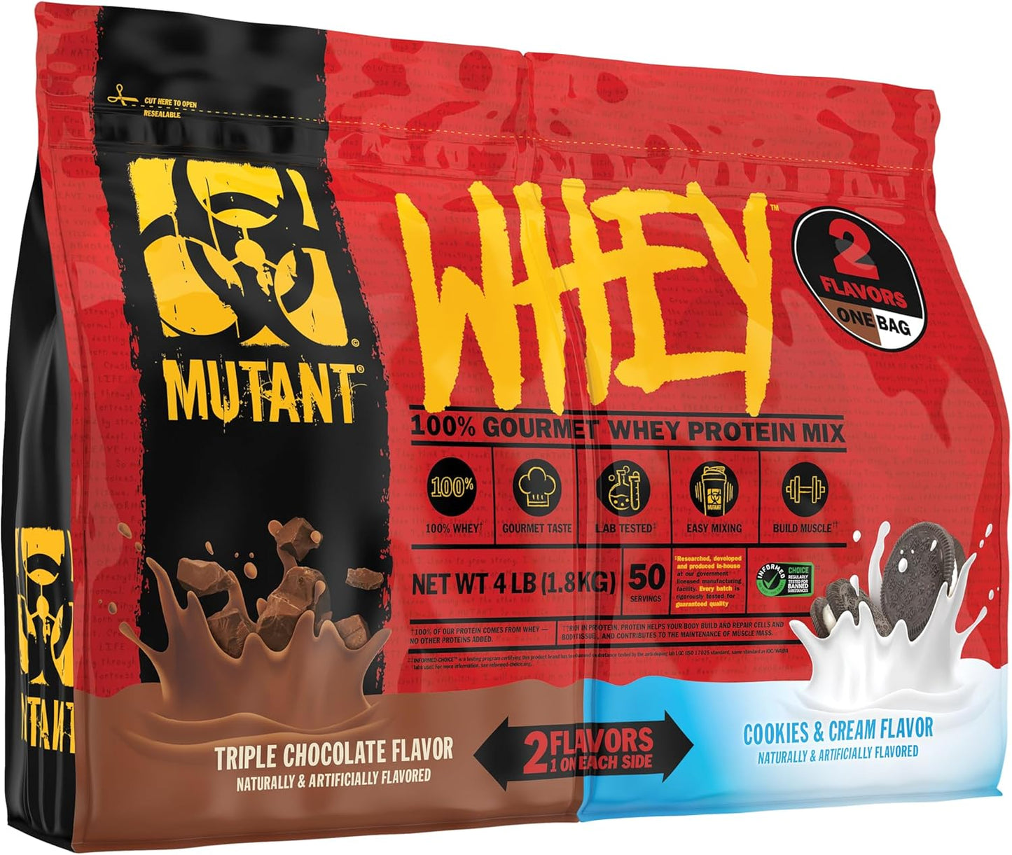 Mutant Whey Dual Chamber | Triple Chocolate & Cookies & Cream 1.8kg (4lbs)